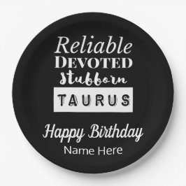 Taurus Zodiac Leuke Kenmerken Verjaardag Papieren Bordje