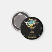 Taurus zodiac magneet (Voorkant / Achterkant)