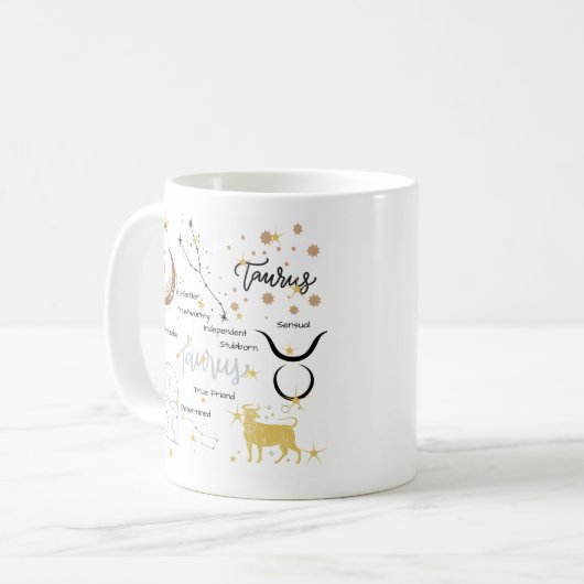 Taurus Zodiac Mug (Devant gauche)