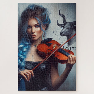 Taurus Zodiac Musician Viool Legpuzzel