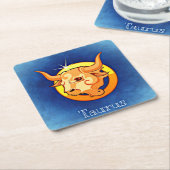 taurus zodiac onderzetters (Schuin)