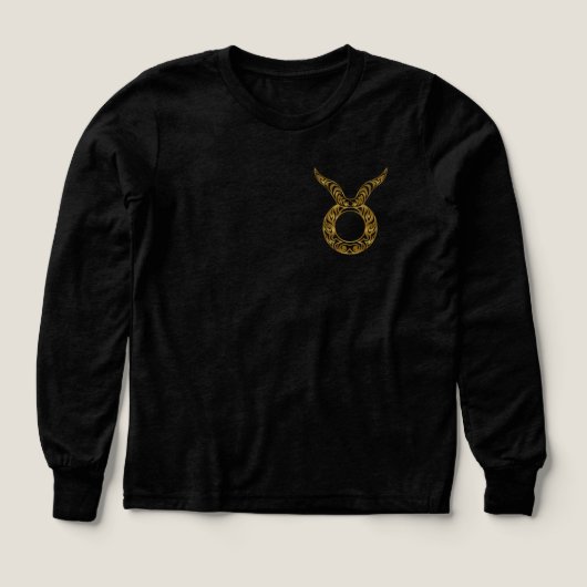 Taurus Zodiac - Or tribal (Motif recto)