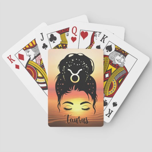 Taurus Zodiac Pokerkaarten (Achterkant)