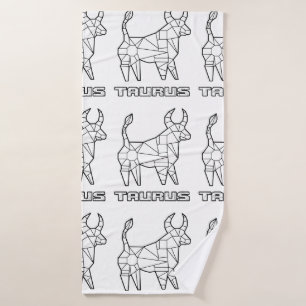 Taurus Zodiac Sign Badhanddoek
