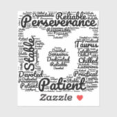 Taurus Zodiac Sign Black Sticker (Vel)