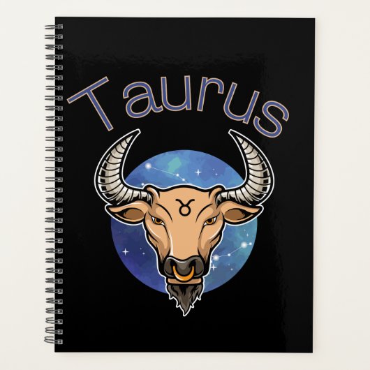 Taurus Zodiac Sign Calendar Planner (Voorkant)