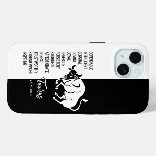 Taurus Zodiac Sign Case-Mate iPhone Case (Achterkant (horizontaal))