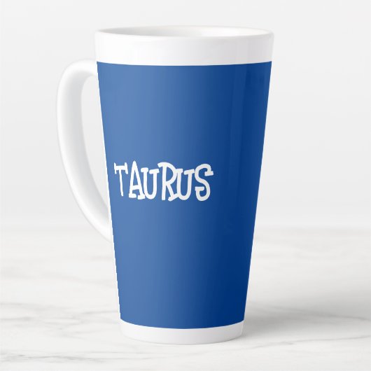 TAURUS ZODIAC SIGN COFFEE Latte Mug Latte Mok (Linkerhoek)