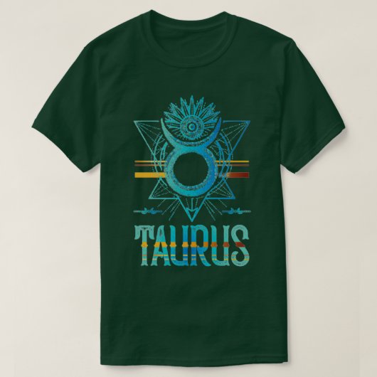 Taurus Zodiac Sign Design T-shirt (Design voorkant)