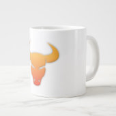 Taurus Zodiac Sign Extra Grote Beker (Voorkant rechts)