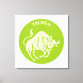 Taurus, Zodiac Sign, Horoscope, Astrology Canvas Afdruk (Voorkant)