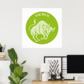 Taurus, Zodiac Sign, Horoscope, Astrology Poster (Thuiskantoor)