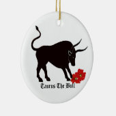 Taurus Zodiac Sign Keramisch Ornament (Rechts)
