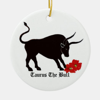 Taurus Zodiac Sign Keramisch Ornament