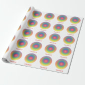 Taurus Zodiac Sign Stylish Gradient Cadeaupapier (Uitgerold)