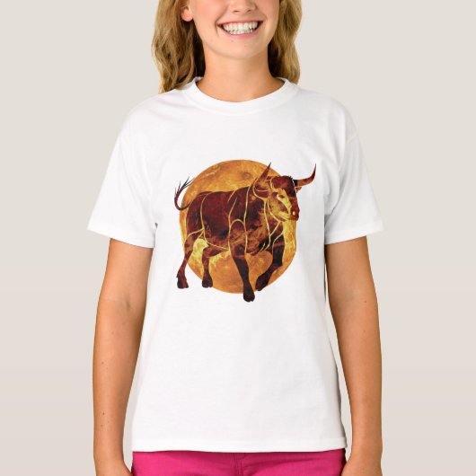Taurus Zodiac Sign T-shirt (Voorkant)