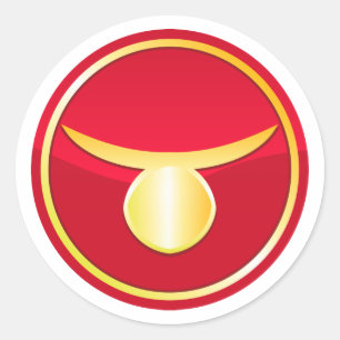 Taurus - Zodiac-signalen Ronde Sticker
