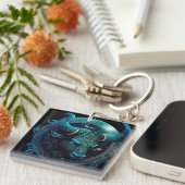 Taurus Zodiac Sleutelhanger (Voorkant Rechts)