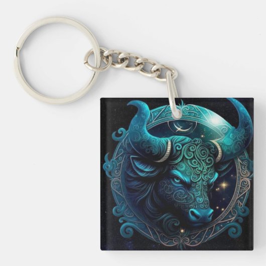Taurus Zodiac Sleutelhanger (Voorkant)