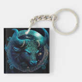 Taurus Zodiac Sleutelhanger (Achterkant)