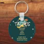 Taurus zodiac sleutelhanger (Voorkant)
