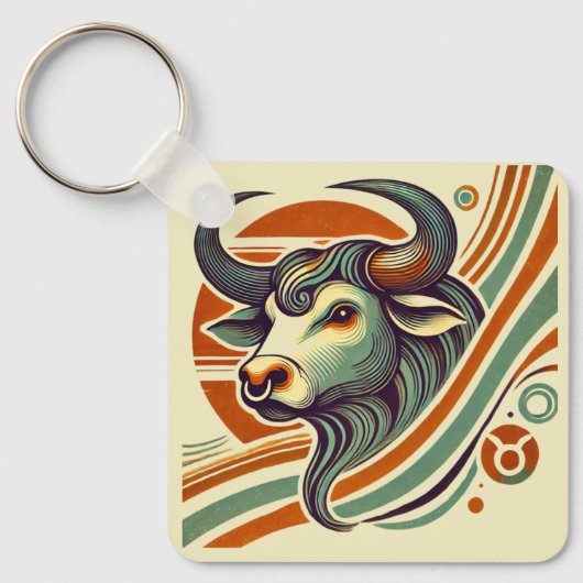 Taurus Zodiac Sleutelhanger  ontwerp (Voorkant)