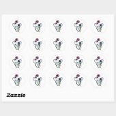Taurus Zodiac Star Sign Ronde Sticker (Vel)