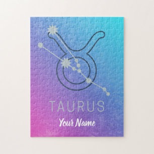Taurus Zodiac Star Sign Waterverf Horoscope Legpuzzel