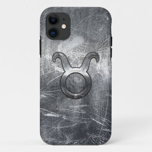 Taurus Zodiac Symbol Grunge Style iPhone 11 Hoesje