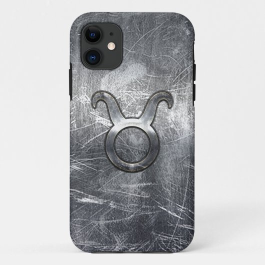 Taurus Zodiac Symbol Grunge Style Case-Mate iPhone Case (Achterkant)