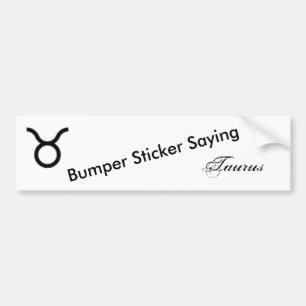 Taurus Zodiac Symbol Standard van Kenneth Yoncich Bumpersticker