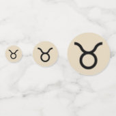 Taurus Zodiac Symbol Standard van Kenneth Yoncich Confetti (Voorkanten)