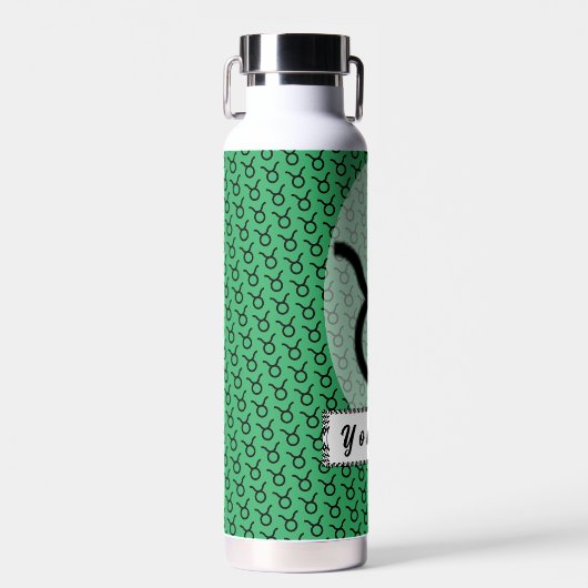 Taurus Zodiac Symbol Standard van Kenneth Yoncich Waterfles (Voorkant)