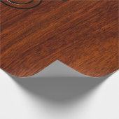 Taurus Zodiac Symbool in Mahogany Style print Cadeaupapier (Hoek)