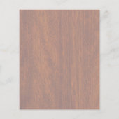 Taurus Zodiac Symbool in Mahogany Style print Flyer (Achterkant)