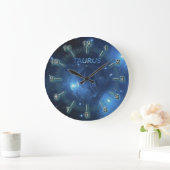 Taurus zodiac-teken grote klok (Huis)