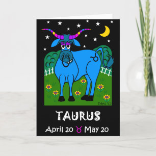 TAURUS ZODIAC-WENSKAART KAART