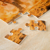 Taurus Zodiac with Warrior Leading a Fiery Celesti Legpuzzel (Zijkant)