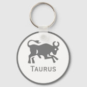 Taurusteken van het Zodiac-ontwerp Sleutelhanger (Voorkant)