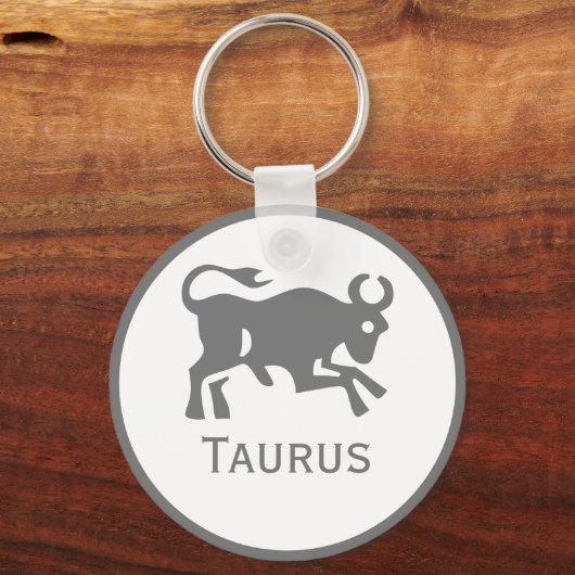 Taurusteken van het Zodiac-ontwerp Sleutelhanger (Achterkant)
