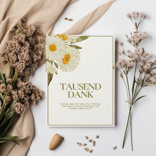 Tausend Dank Karte Feestdagenkaart