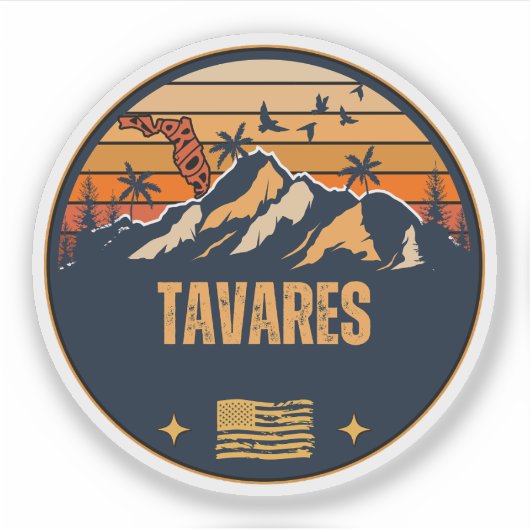 Tavares, Florida Sticker (Voorkant)