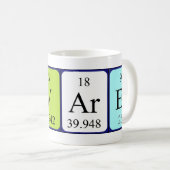 Tavares nom de table périodique mug (Devant droit)