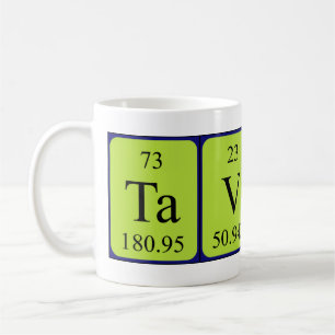 Tavares nom de table périodique mug