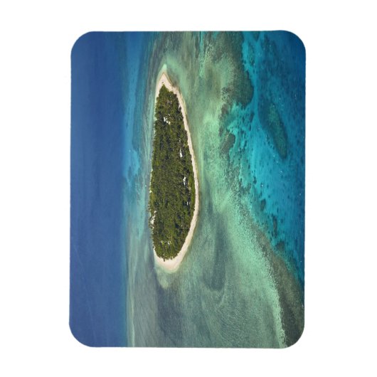 Tavarua-eiland en koraalrif, Mamanuca-eilanden Magneet (Verticaal)