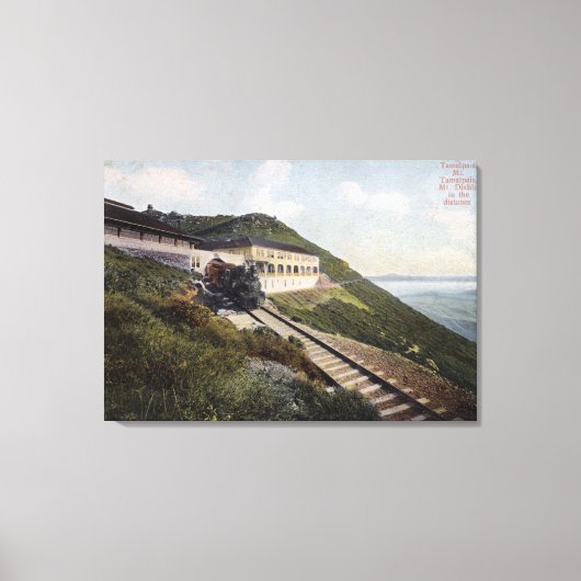 Tavern of Tamalpais Uitzicht van Mt. Diablo Canvas Afdruk (Voorkant)