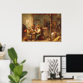 Tavern Scene - David Teniers Fine Art Poster (Thuiskantoor)