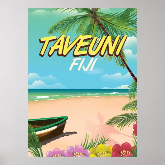 Taveuni Fiji reisposter Poster (Voorkant)