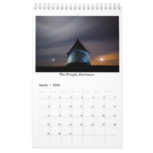 Tavistock 2019 A3, calendrier par Maggie McCall (Mar 2026)