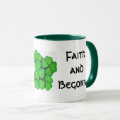 TAVOIR ET BÉNI, mug de la ST-PATRICK (Devant droit)